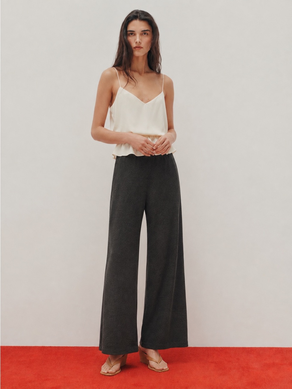 Eileen Fisher Wide-Leg Black Palazzo Pants